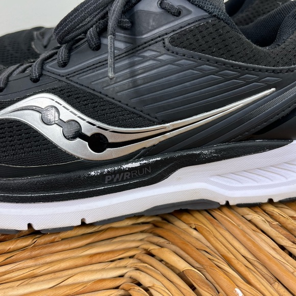 Saucony Echelon 8 Black/White Running Shoes Sz 8.5 - Picture 6 of 11